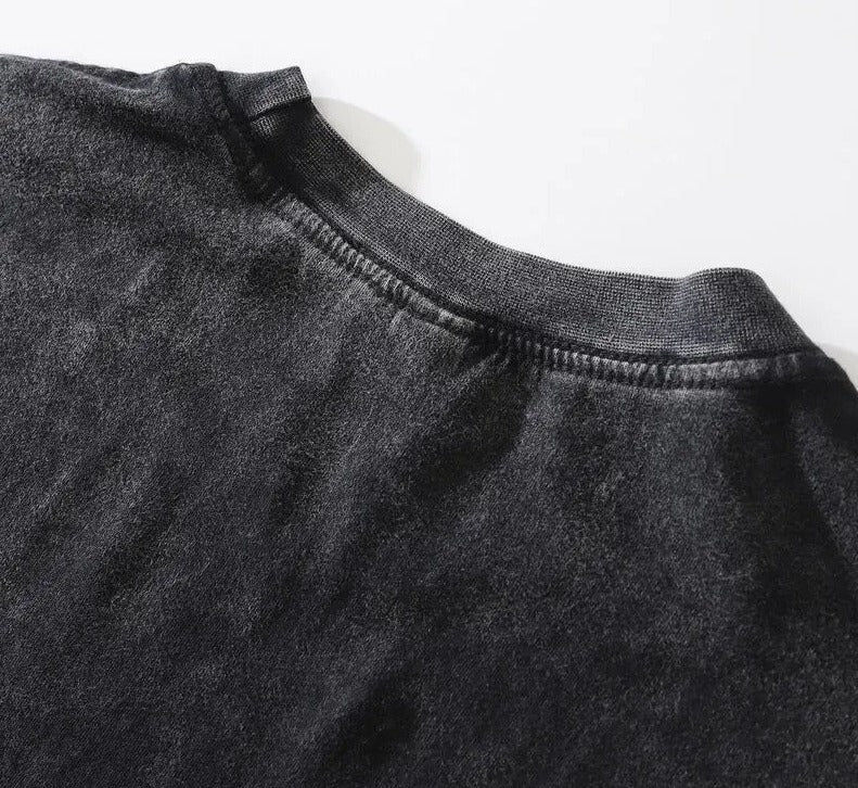 Oversized Graphic T Shirt - Washed Cotton for Men
