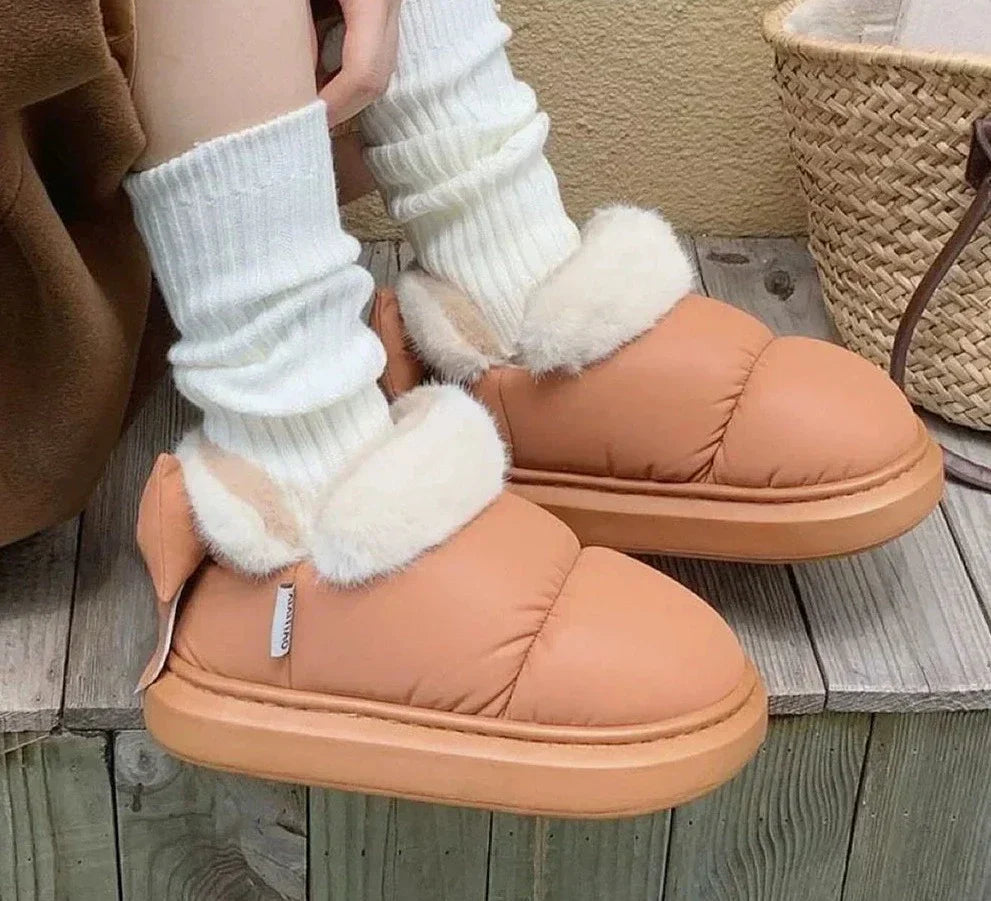 Booties for Women: Winter Cute Bow Ankle Boots