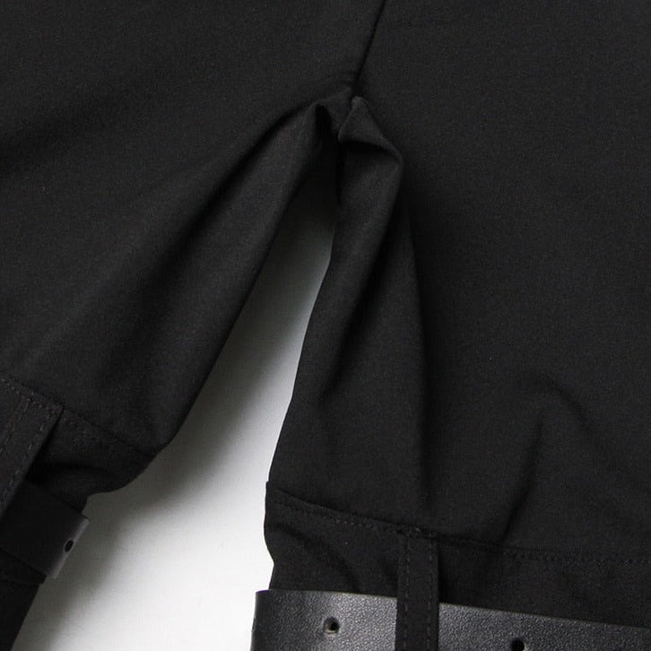 RIO KNEES WAIST FLARED BLACK PANTS