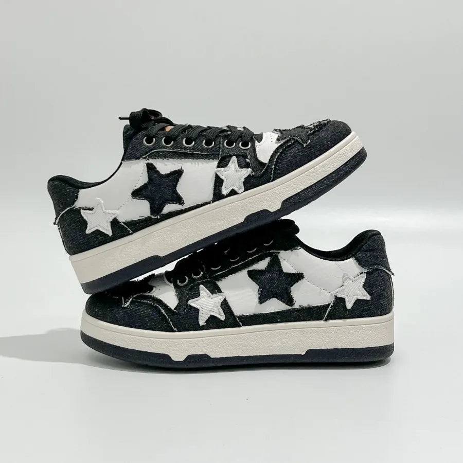Platform Sneakers for Women & Men Stars Design
