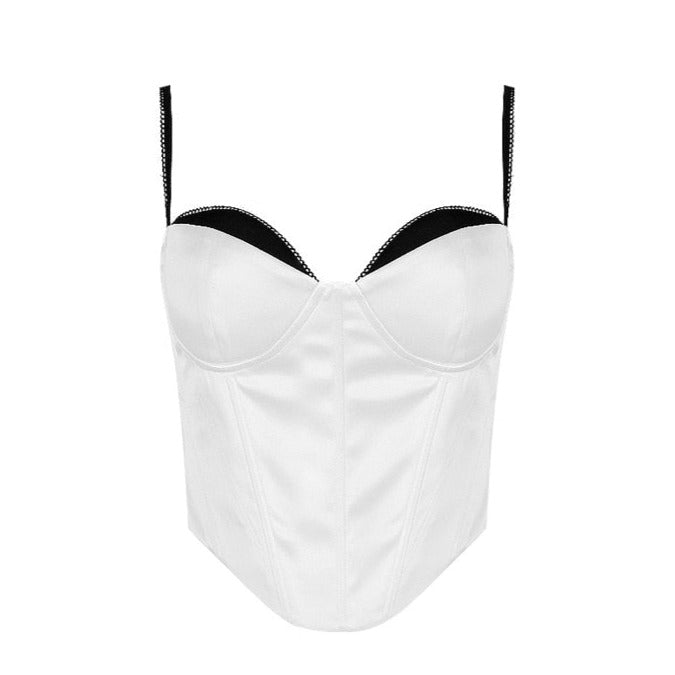 FUYUKO WHITE CORSET with STRAPS