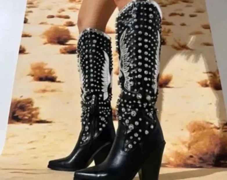 Crystal Western Boots Inspired by Azalea Wang