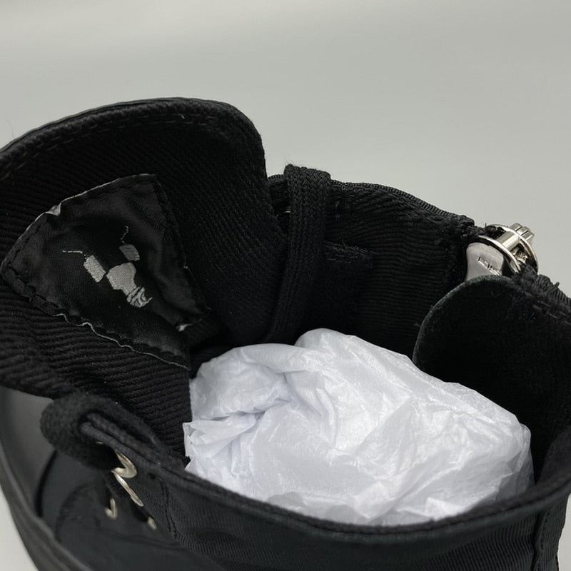 Black Sneakers - Men's High top Canvas