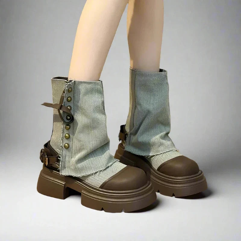 Canvas Ankle Boots for Women
