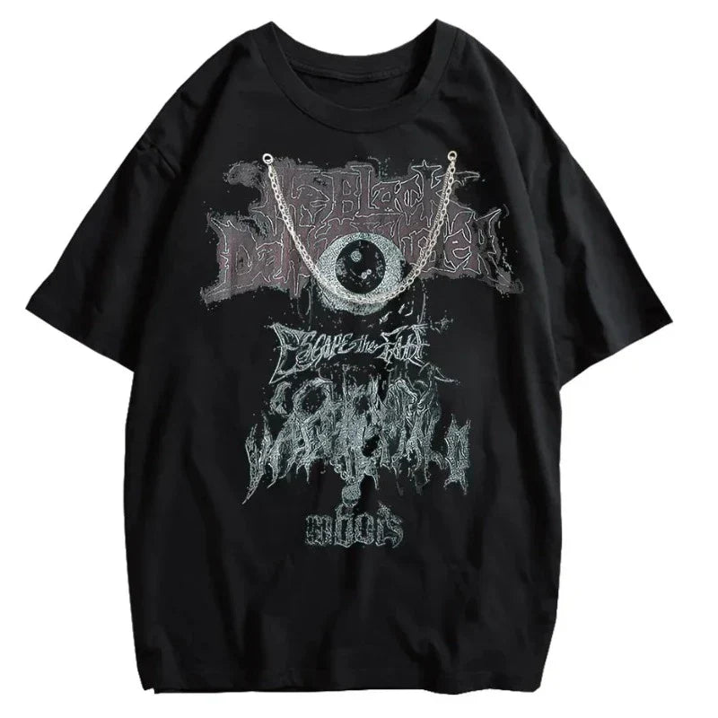 Evil Eye Shirt for Men - Dark Streetwear Hip Hop T-Shirt