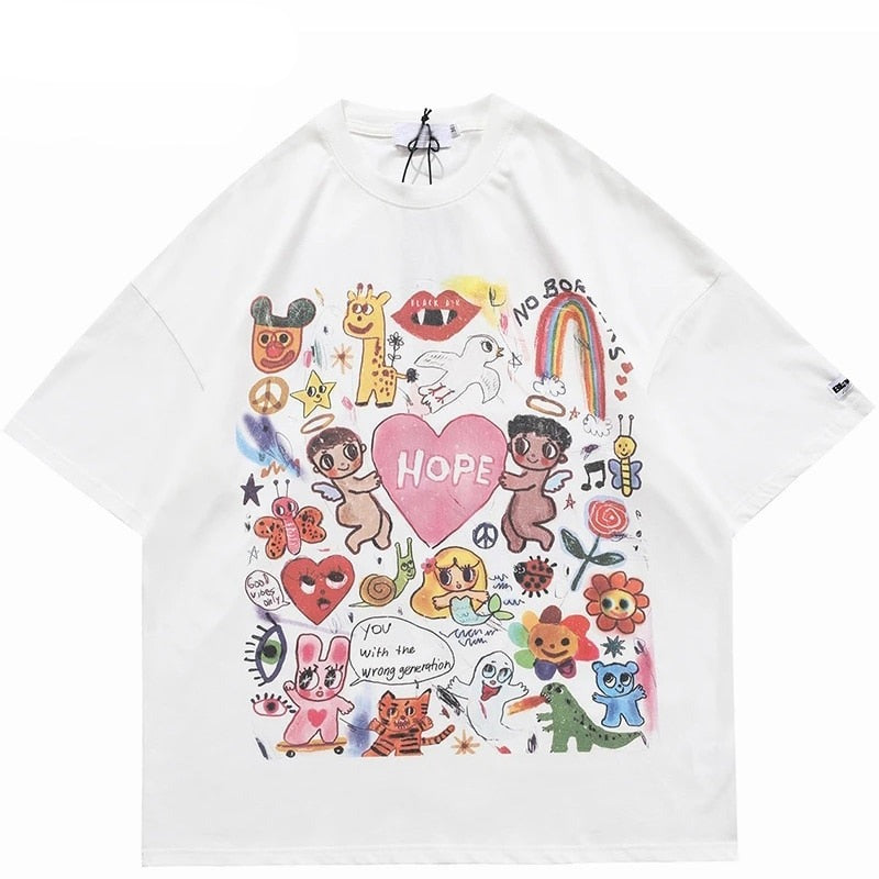 Unisex Oversized Hip Hop T-shirts