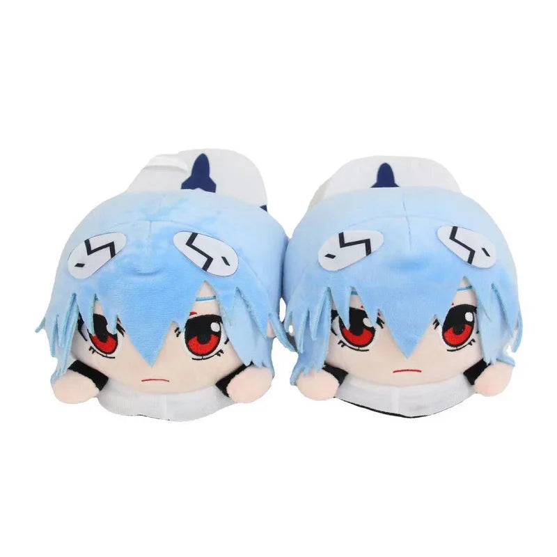 Rei Plush Ayanami Slippers - EVANGELION Manga