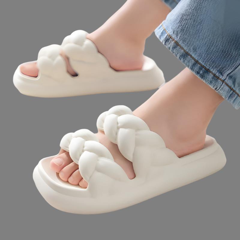 Comfort Step Women's Shower Indoor Slip On Shoes Braid Style