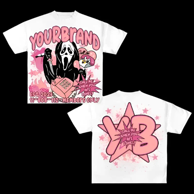 Call Me When You Are Lonely - Oversized Graphic T Shirts
