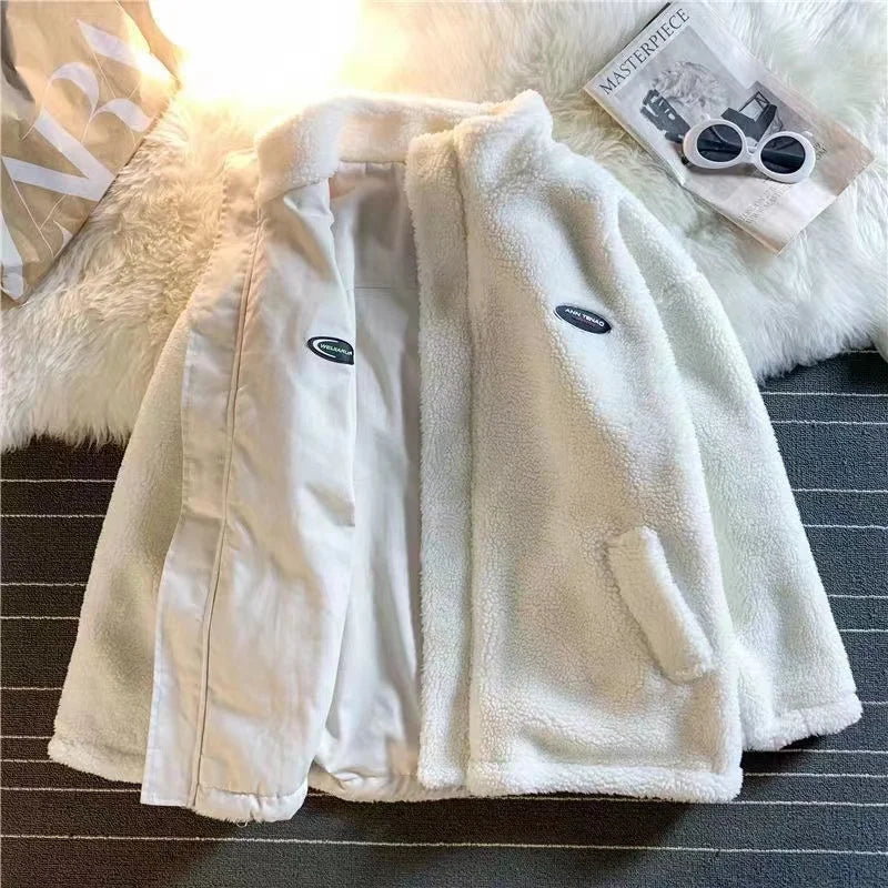 Double-Sided Style Love Lambswool Women's Couple Jacket