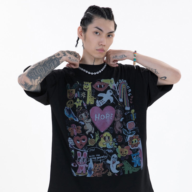 Unisex Oversized Hip Hop T-shirts