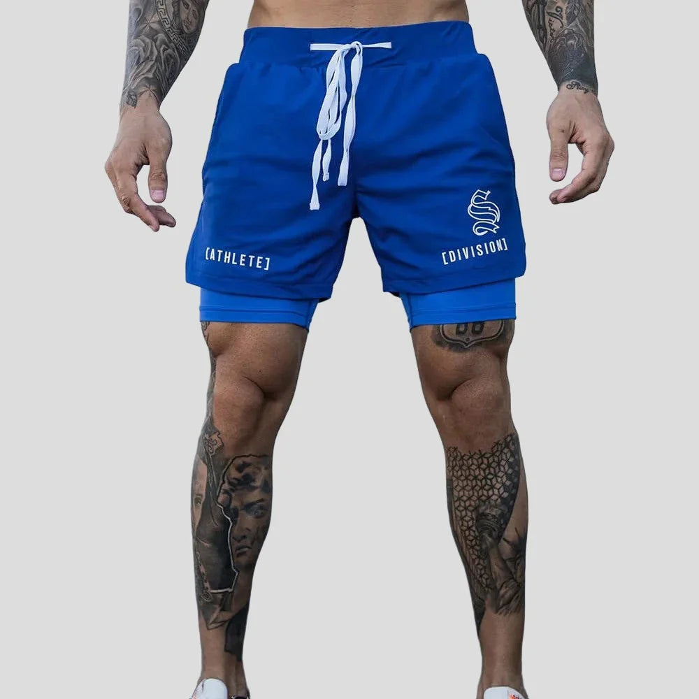 2-in-1 Running and Gym Quick Dry Shorts for Men