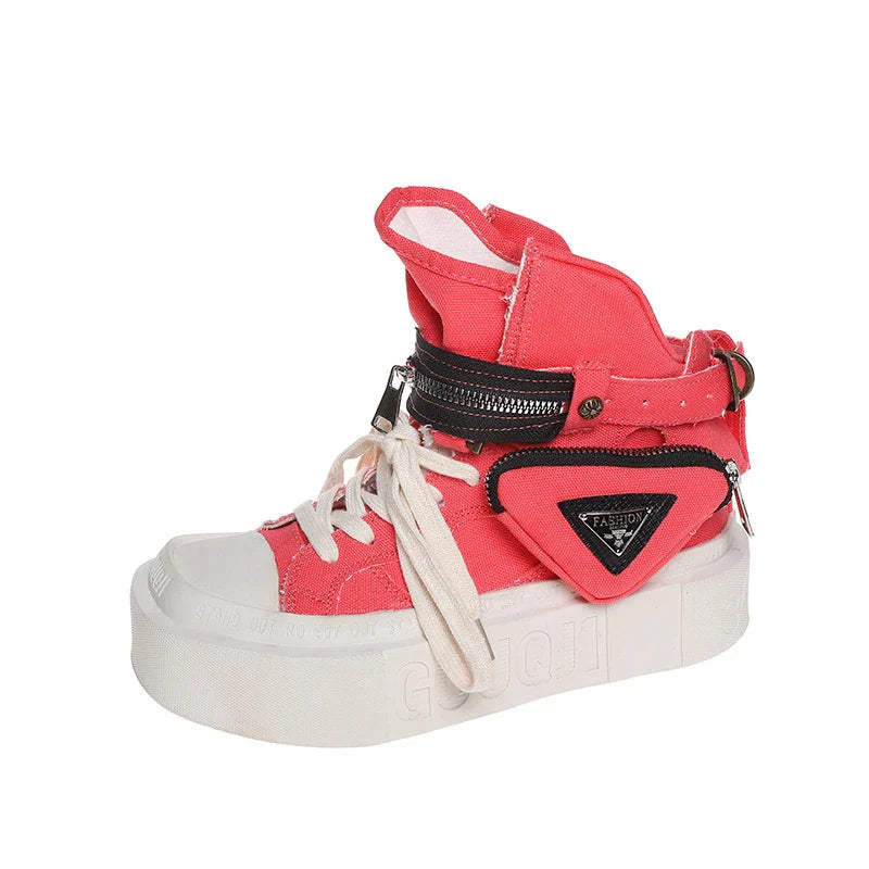 Denim Platform Boots for Women