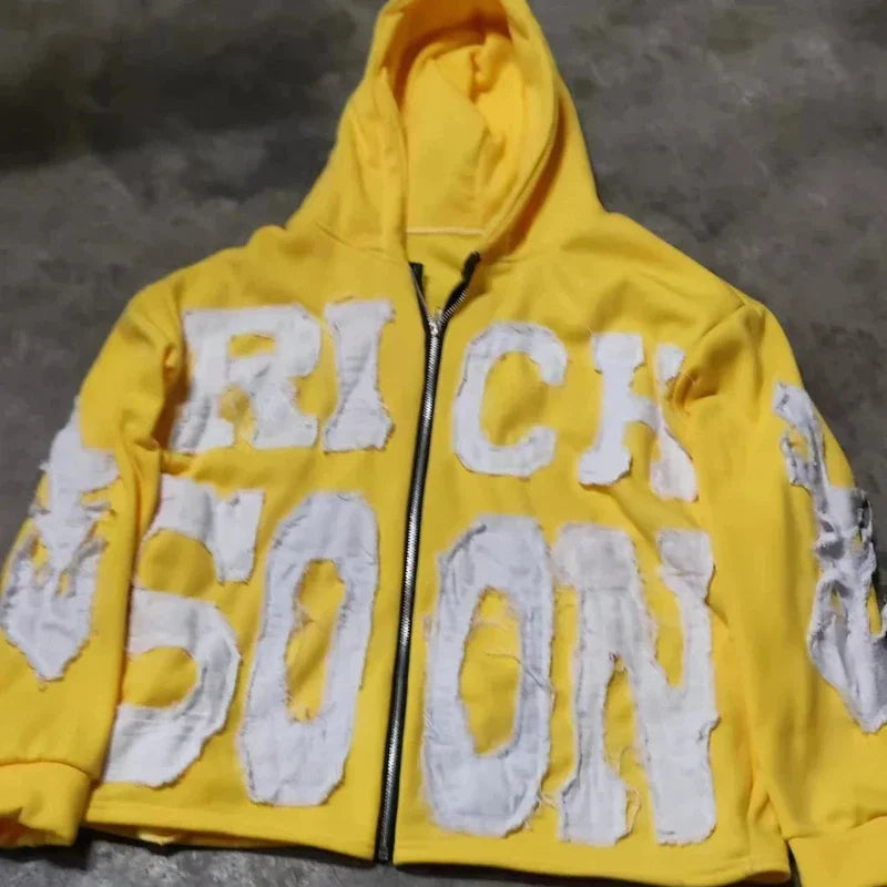 Rich Soon Hoodie - Retro Zipper Unisex Sweatshirt