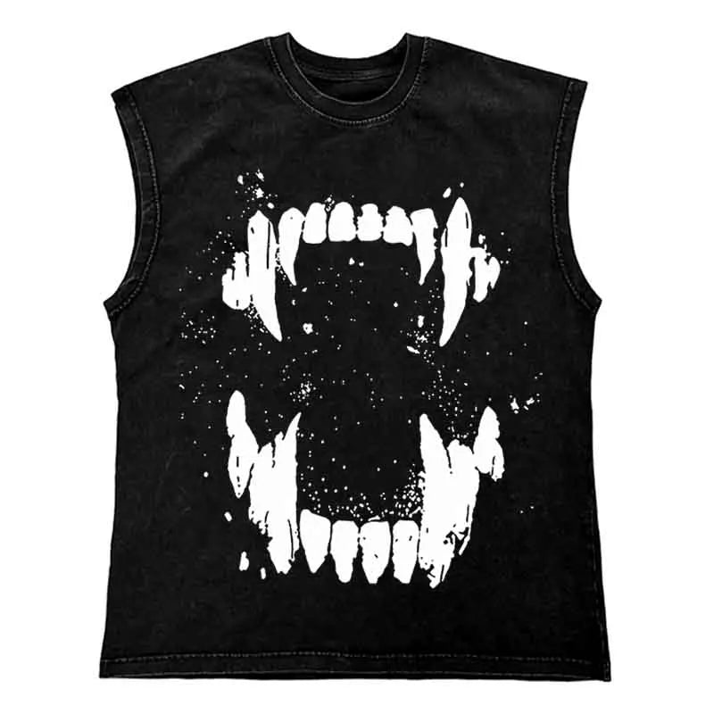 Gangsta T Shirt - Washed Tank Top for Men