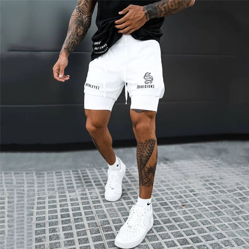 2-in-1 Quick Dry Shorts - Double-Deck for Men
