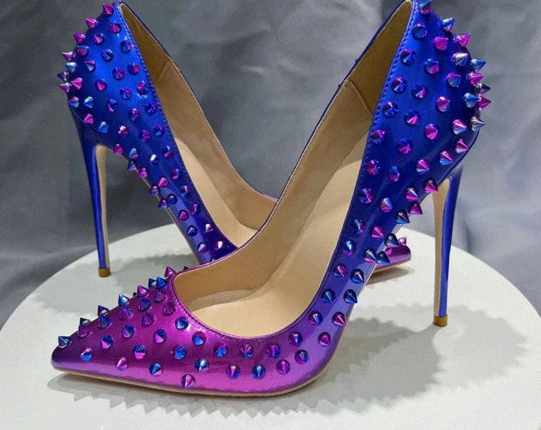 Christian Louboutin Inspired Gradient Rivet Pumps