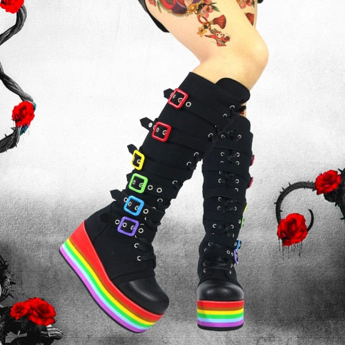 Gothic Zipper Boots