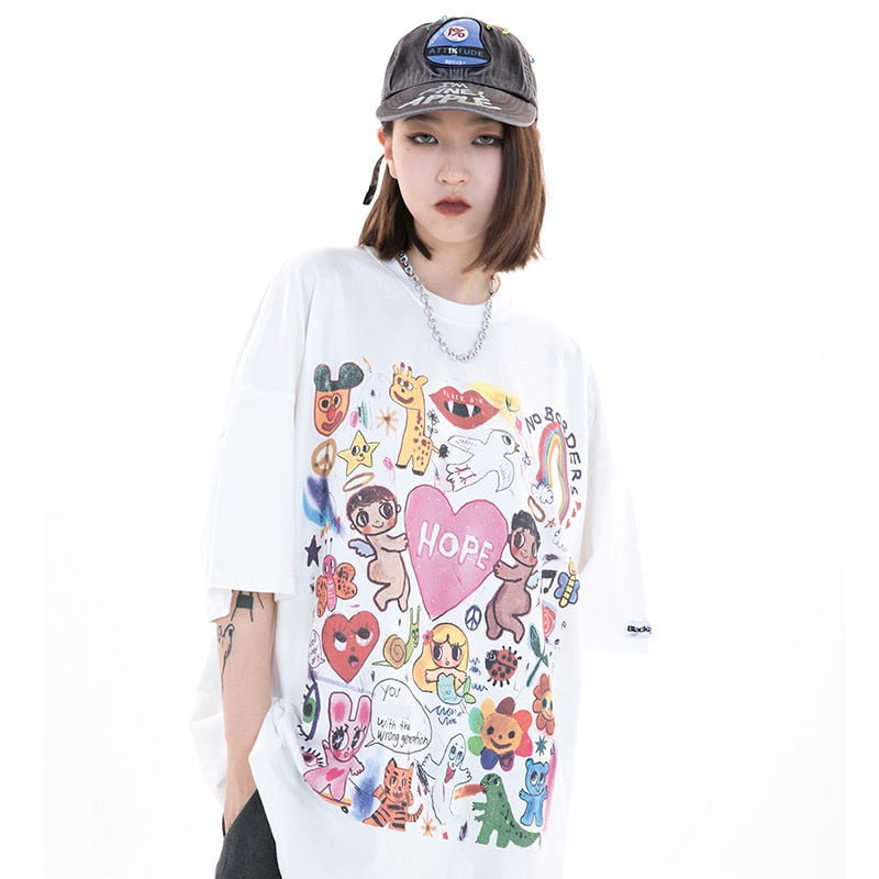 Unisex Oversized Hip Hop T-shirts