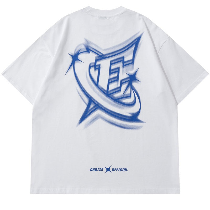 Oversized Graphic Print Choize T Shirts Men