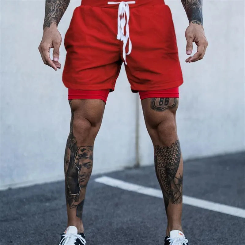 2-in-1 Quick Dry Shorts - Double-Deck for Men
