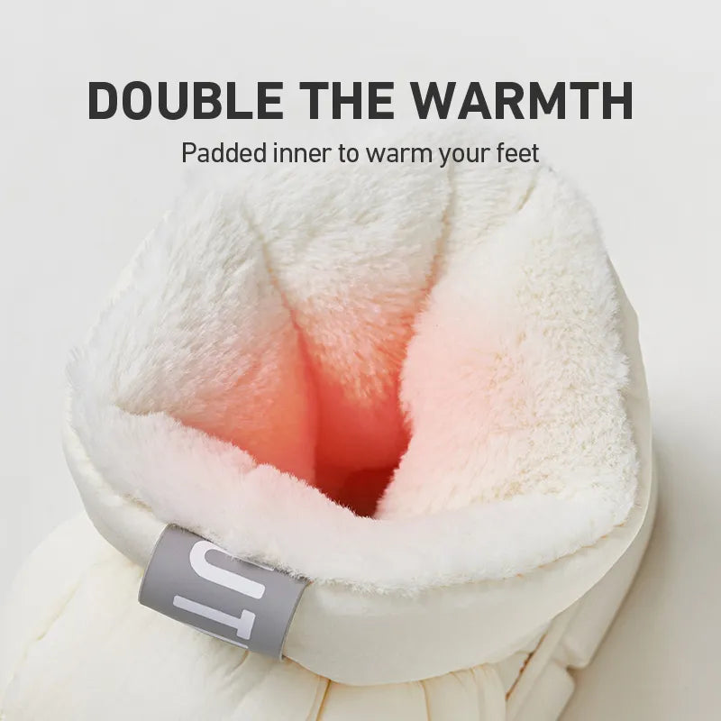 High Top Unisex Ankle Slippers - Warm Plush, Anti-slip