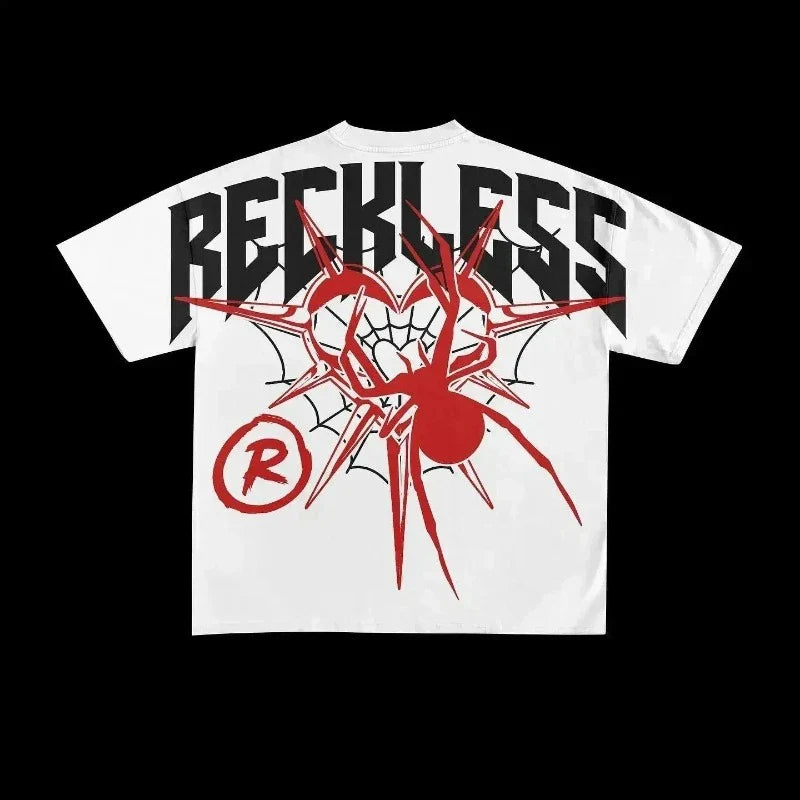 Oversized Y2K Goth: American Graphic Tees