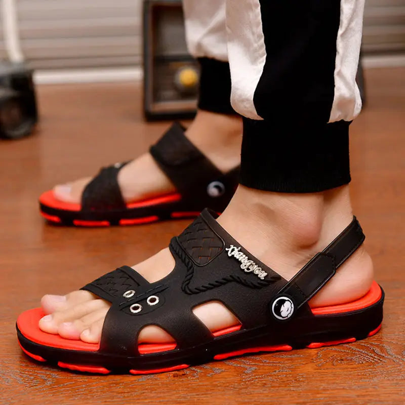 Summer Sandals: Outdoor Beach Indoor Durable Anti-Slip Peep Toe Men's