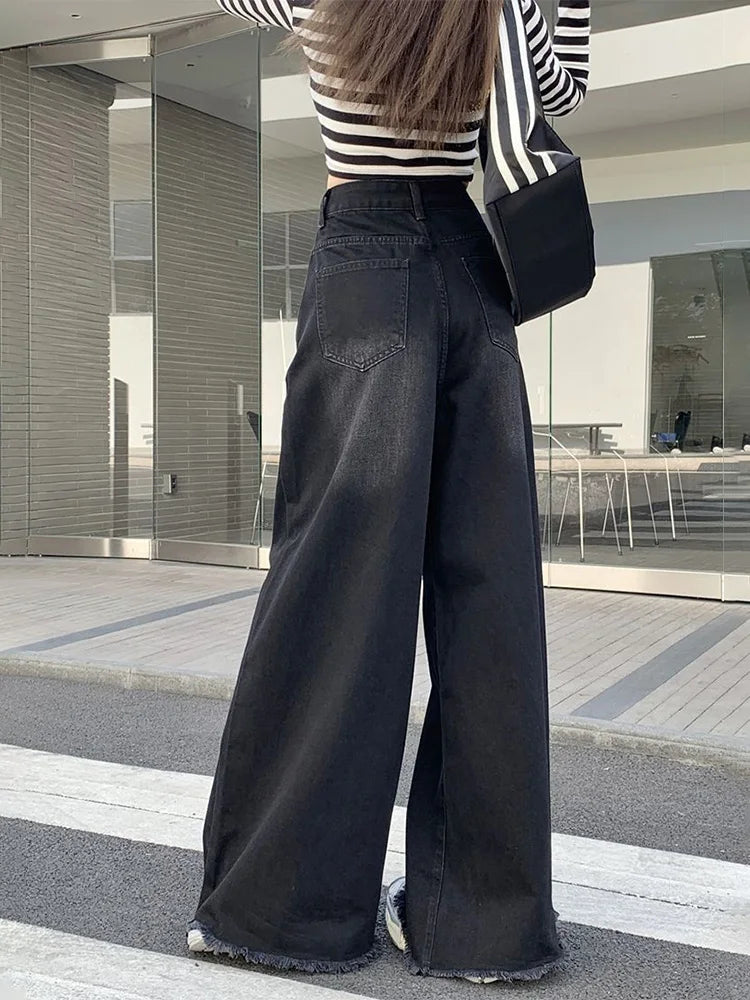 Wide Leg Jeans Denim Pants for Women