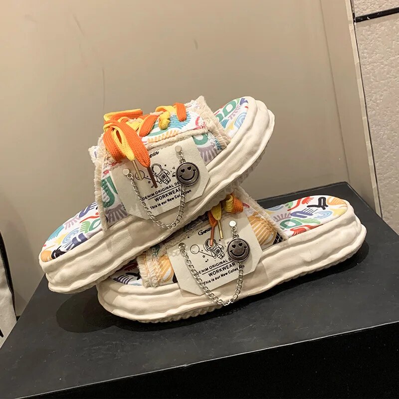 Cute Platform Slippers for Teens
