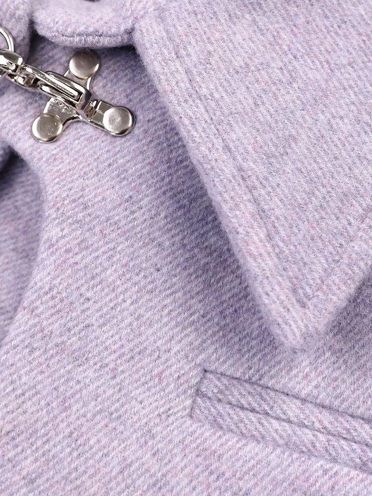 SHORT PURPLE 2 PIECE JACKET with PUFF SLEEVES