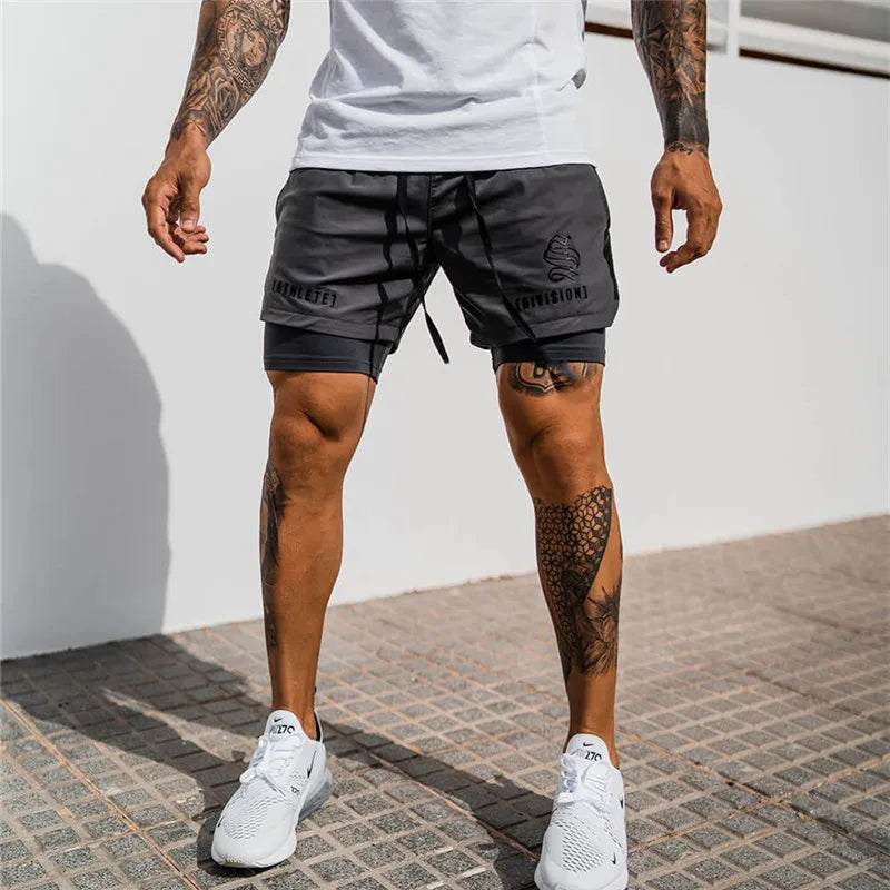 2-in-1 Quick Dry Shorts - Double-Deck for Men