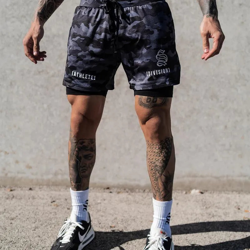 2-in-1 Quick Dry Shorts - Double-Deck for Men