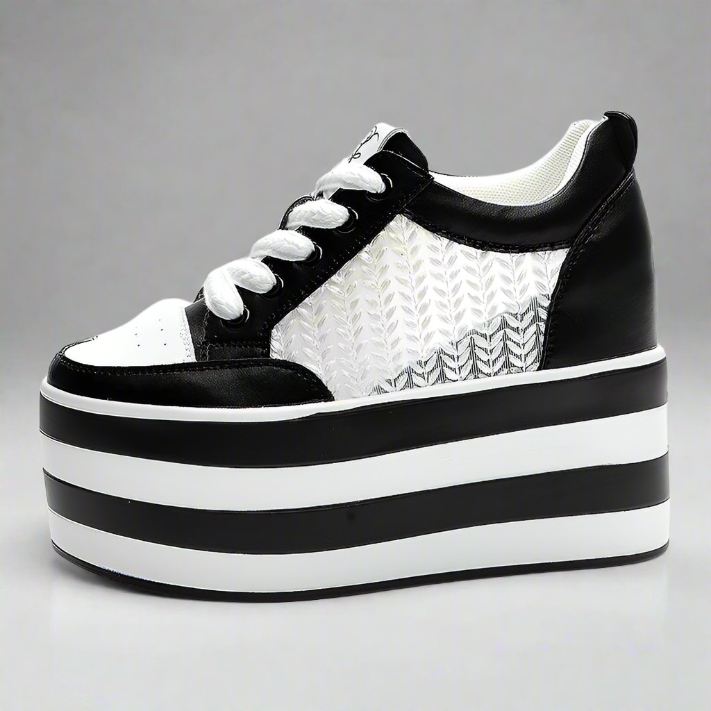 Platform Sneakers for Women - Mixed Colors Shoes