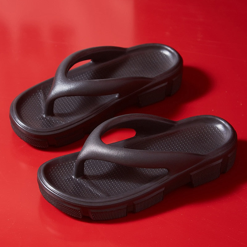Platform Solid EVA Flip Flops for Women
