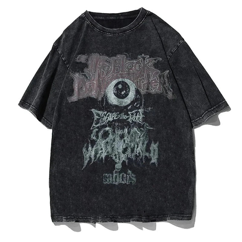 Evil Eye Shirt for Men - Dark Streetwear Hip Hop T-Shirt
