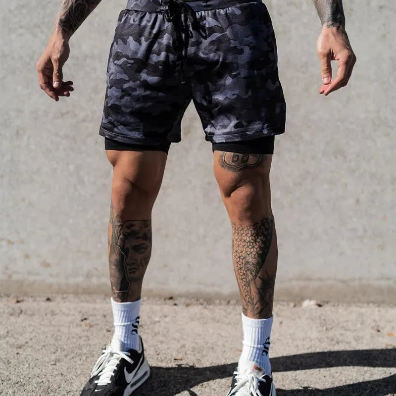 2-in-1 Quick Dry Shorts - Double-Deck for Men