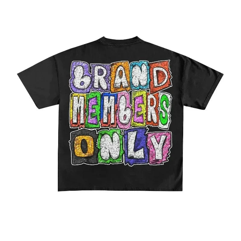 Graphic Print Tops - Oversized Unisex Vintage Clothes