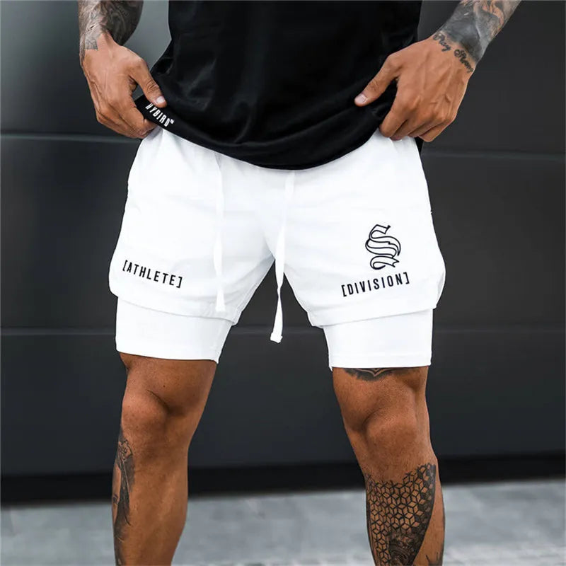2-in-1 Running and Gym Quick Dry Shorts for Men