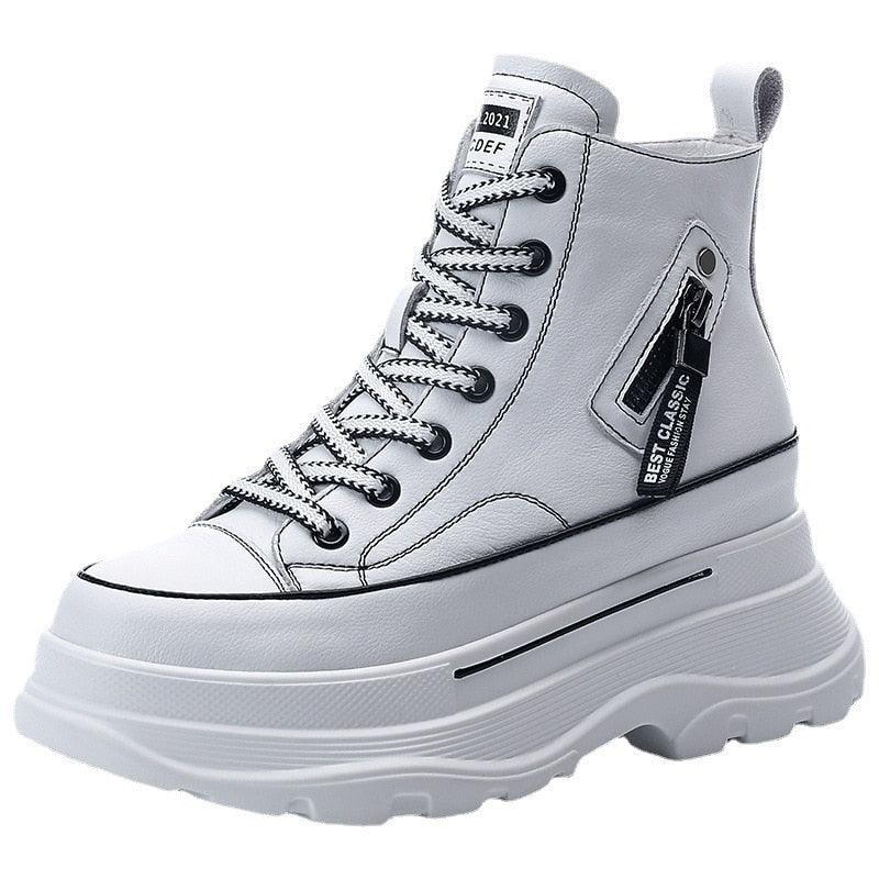 7cm High Top Platform Sneakers for Women