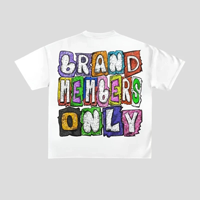 Graphic Print Tops - Oversized Unisex Vintage Clothes