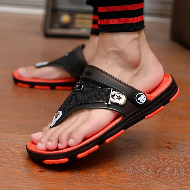 Summer Sandals: Outdoor Beach Indoor Durable Anti-Slip Peep Toe Men's