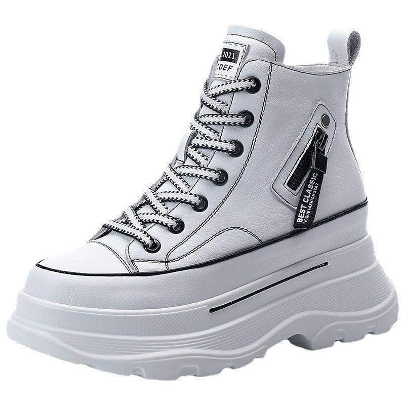 7cm High Top Platform Sneakers for Women