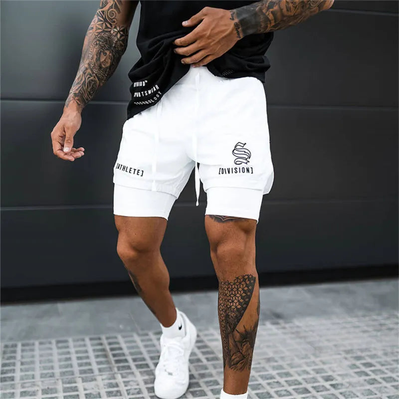 2-in-1 Running and Gym Quick Dry Shorts for Men
