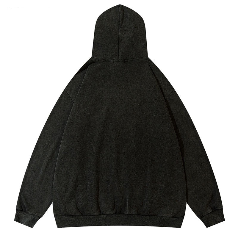 Unisex Harajuku Punk Gothic Pullover Black Hoodie