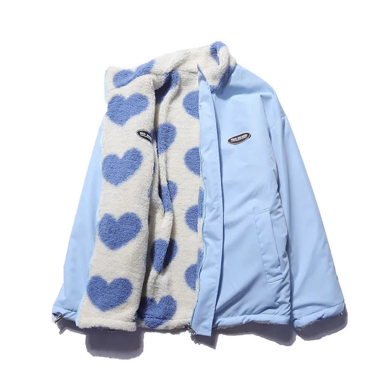 Double-Sided Style Love Lambswool Women's Couple Jacket