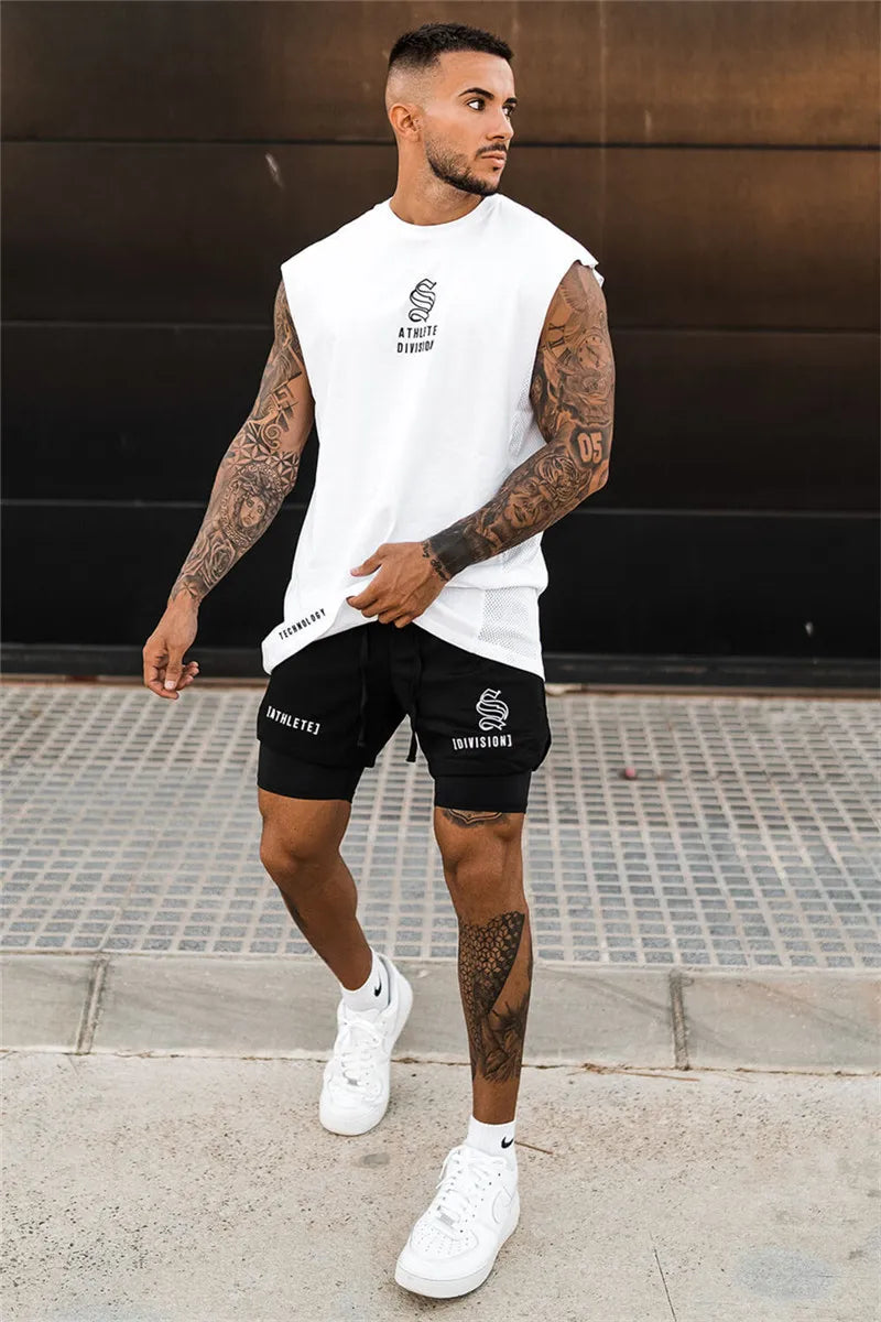 2-in-1 Running and Gym Quick Dry Shorts for Men