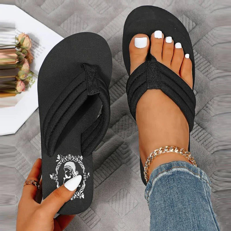 11cm Platform Sandals - Black EVA High Heels for Women