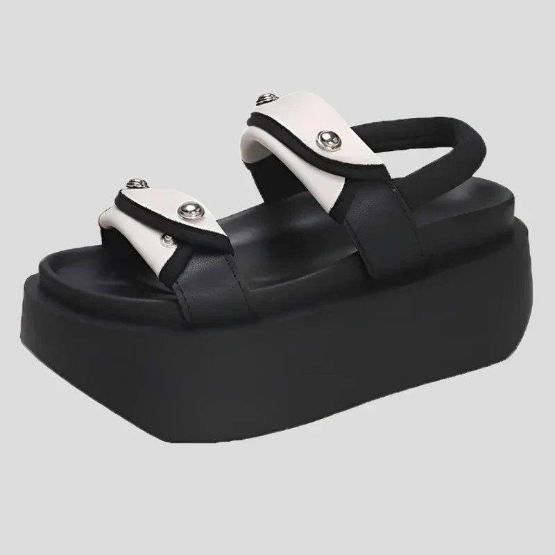 Chunky Block Heels Gladiator Sandals, 8cm for Women