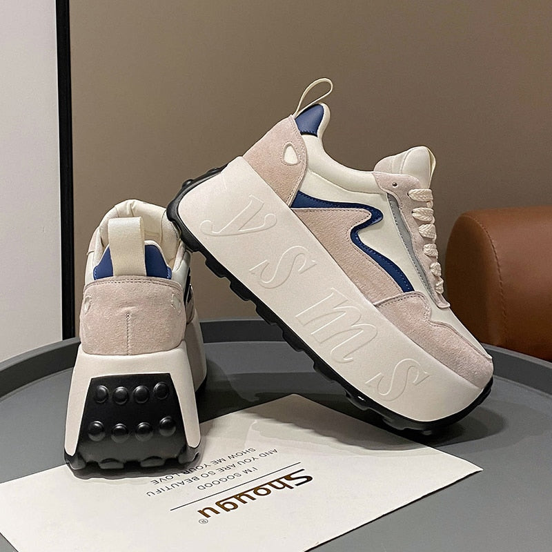 Thick Bottom Platform Sneakers for Women Footwear Trainer